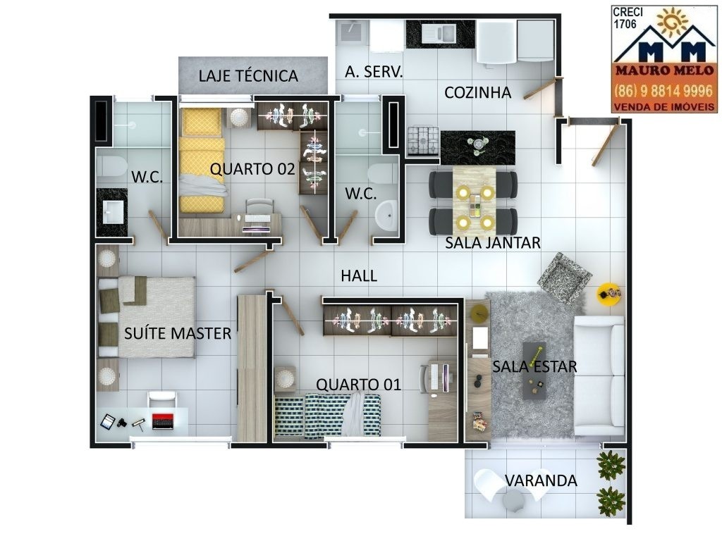 Apartamento, 3 quartos - Foto 6